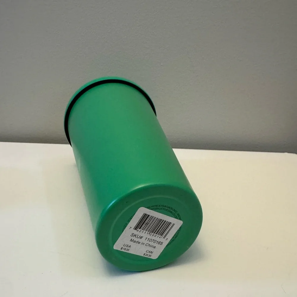 Starbucks Matte Green Stainless Steel 16oz Metal Tumbler Cold Cup NWT